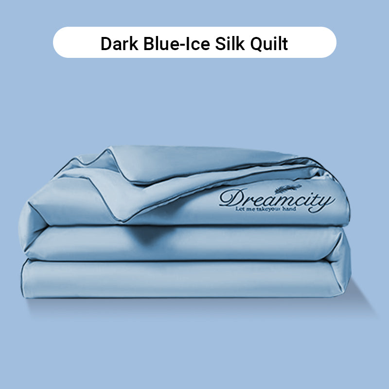 ⏳Limited-Time Offer⌛Summer lightweightice silk bed four-piece set🛏️
