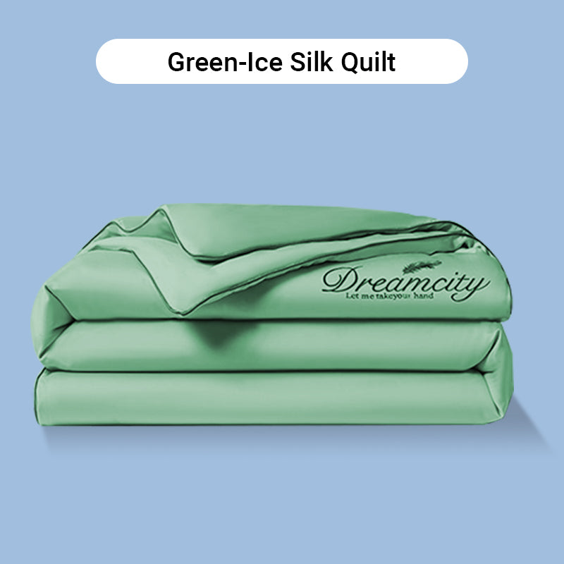 ⏳Limited-Time Offer⌛Summer lightweightice silk bed four-piece set🛏️