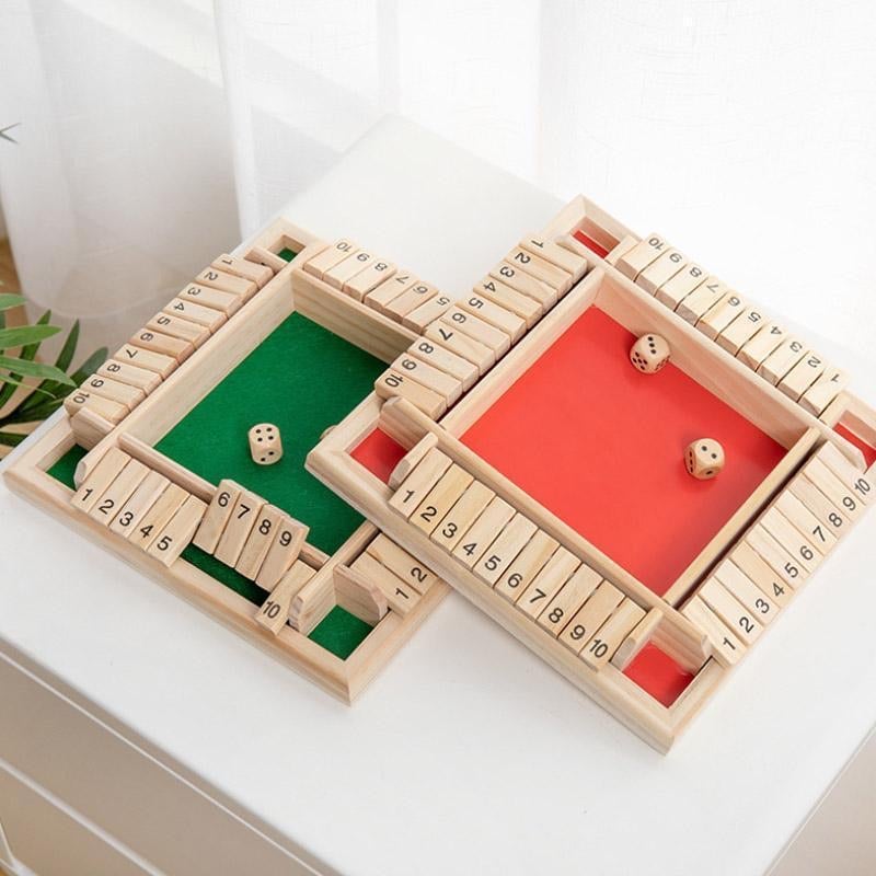 🔥FUN FAMILY GAMES – Shut The Box Board Game🎲
