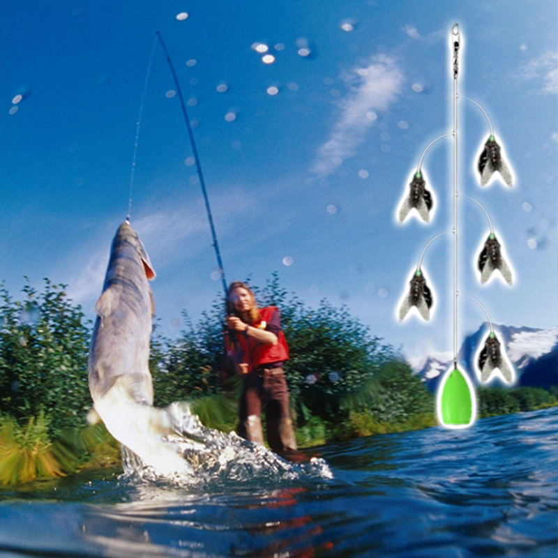 Multi-Hook Artificial Fly Fishing Lure Set