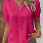 💕2025 HOT SALE 50% OFF 💕 V Neck Plain Lace Elegant Shirt