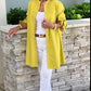 🔥2025 New Product💥Solid Color Long Cotton Shirt Jackets For Women