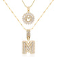 💖2 Pack - Initial Letter Pendant Necklaces