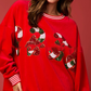 🎅Xmas Hot Sales - 49% OFF😍Women's Skating Santa Sequin Pullover