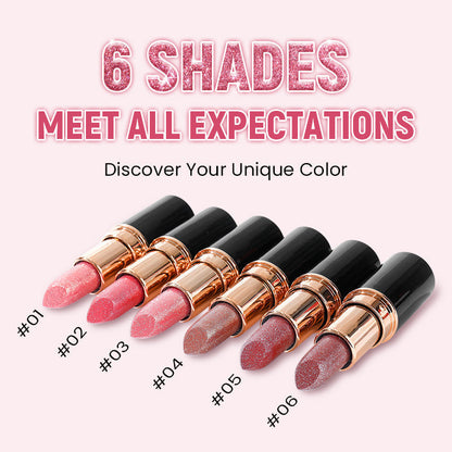🎉Limited Price￡9.99-Buy 1 Get 1 Free💋Waterproof & Moisturizing Glitter Lipstick