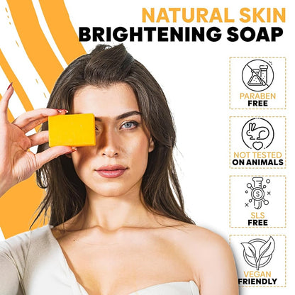 💖 Brightening Lemon, Turmeric & Kojic Acid Skin Soap