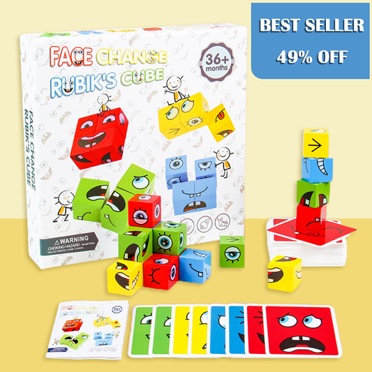 🎁5D Puzzle Educational Faces Changing Family Game🧩