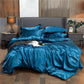 Breathable 25 Momme Mulberry Silk Bedding Set - 4PC Summer Essential