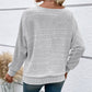 🌹Autumn Sale-50% Off🌹Solid Round-Neck Striped Top with Long Sleeves