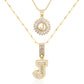 💖2 Pack - Initial Letter Pendant Necklaces