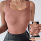 🏆 Last Day Special Price £11.99!! 💐 Women’s U-Neck Tank Tops with Built-In Bra