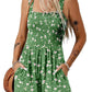⏰Hot Sale 48% Off💃Women's Summer Square Neck Sleeveless Loose Casual Short Smocked Romper