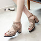 ⏳ Limited time 50% off! 💥 Women’s new bohemian-style openwork high-heeled shoes (The more you buy, the bigger the discount!)