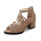 ⏳ Limited time 50% off! 💥 Women’s new bohemian-style openwork high-heeled shoes (The more you buy, the bigger the discount!)