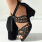 ⏳ Limited time 50% off! 💥 Women’s new bohemian-style openwork high-heeled shoes (The more you buy, the bigger the discount!)