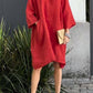🌸Spring Specials🌸Casual solid color cotton and linen dress