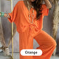 💖2025 Summer New 💖Women’s Batwing Sleeve Casual Loose Solid Color Suit