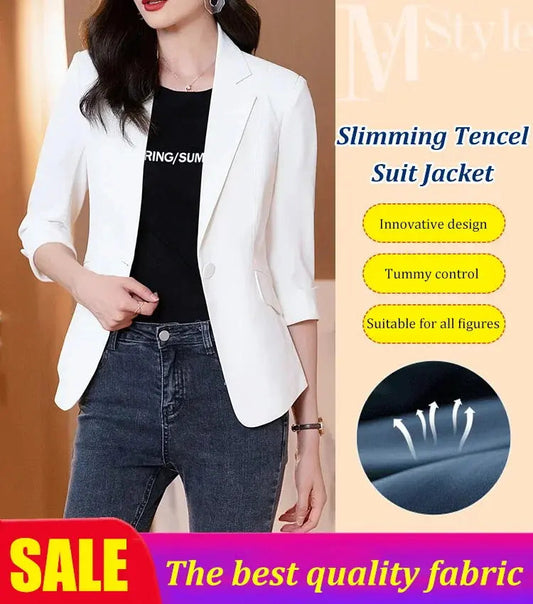🔥HOT SALE 29.99🔥Slimming Tencel Suit Jacket(40%OFF)