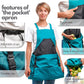 🎁 Hot Sale 49% OFF 🔥Cross Back Gardening Apron With Deep Kangaroo Release Pockets