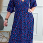 Leopard Shirred Waist Dress