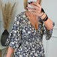 Leopard Shirred Waist Dress