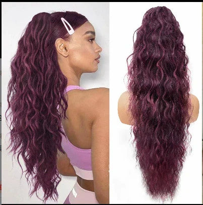 🫧🫧Limited Price ￡14.99-Last Day Promotion 49%OFF🫧Curly Wavy Frizzy Hair Extension with Ponytail