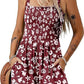 ⏰Hot Sale 48% Off💃Women's Summer Square Neck Sleeveless Loose Casual Short Smocked Romper