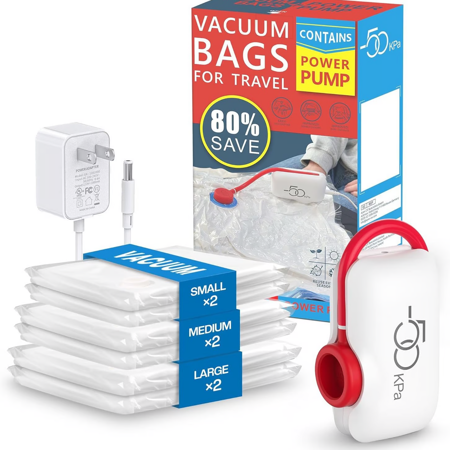 ✨LAST DAY ONLY 44% OFF🔥USB Electric Vacuum Compression Bags – Save Space, Travel Light!
