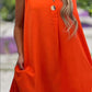 💖Limited Sale 50% OFF💖Solid Color Sleeveless V-Neck Dress with Button Decoration