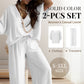 💖2025 Summer New 💖Women’s Batwing Sleeve Casual Loose Solid Color Suit