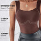 🏆 Last Day Special Price £11.99!! 💐 Women’s U-Neck Tank Tops with Built-In Bra