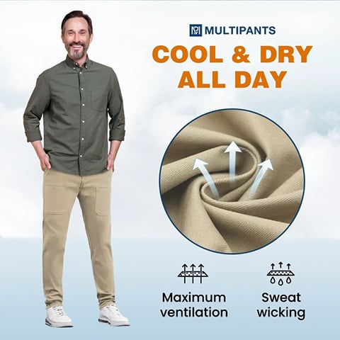 🔥2025 New Products👖MultiPants – High Stretch Multi-pocket Durable Cargo Pants