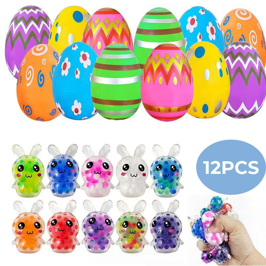 🔥2026 HOT SALE 🐇 Happy Easter - 24 Pack Prefilled Easter Eggs with Squeeze Toys