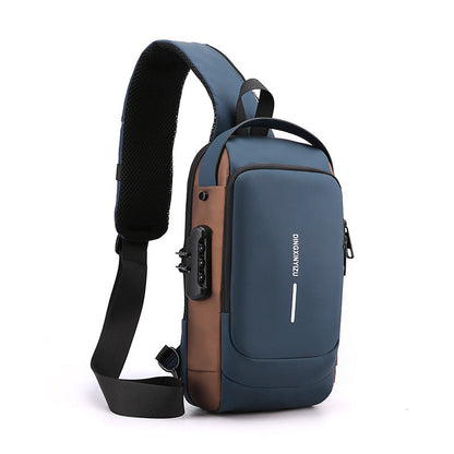 USB charging sport sling  Anti-theft shoulder bag