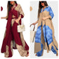 🩷Summer Special Offer🌼Full Button Down Long Shirt & Drawstring Pants Set