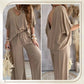 💖2025 Summer New 💖Women’s Batwing Sleeve Casual Loose Solid Color Suit