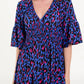 Leopard Shirred Waist Dress