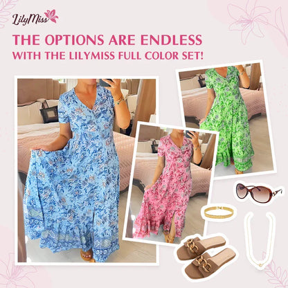 (💃Hot Sale - 56% OFF🔥) Floral Print V-neck Dress