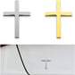 🚗✝️Metal Jesus Christ Cross Badge Stickers|3D Cross Self-Adhesive Car Scratch Cover Sticker