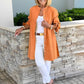 🔥2025 New Product💥Solid Color Long Cotton Shirt Jackets For Women