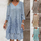 💖Limited Sale 50% OFF💖Elegant half sleeve v-neck lace dress for women