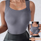 🏆 Last Day Special Price £11.99!! 💐 Women’s U-Neck Tank Tops with Built-In Bra