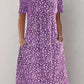 🌸2025 NEW SALES - 50% OFF🌸Casual Women Cotton Scoop Neck Floral Dress (8 Colors with Pockets)