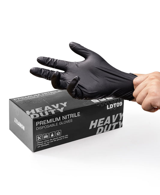 🔥Christmas Sale 53% OFF🎅100/50PCS Black Nitrile Disposable Glove