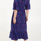 Leopard Shirred Waist Dress
