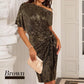 ✨ 50% OFF NOW! 💜 Women's One Shoulder Sequin Dress - Sparkling Glamour with Bodycon Fit for Party & Club Nights 🌟🪩