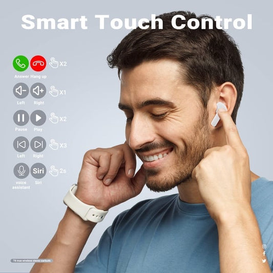 🔥66% discount - Bluetooth headphones with ENC noise canceling