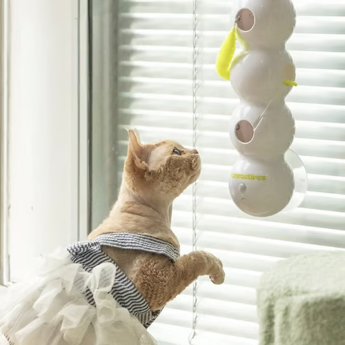 💥2025 Hot Sale🐛Interactive Electric Caterpillar Cat Toy