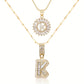 💖2 Pack - Initial Letter Pendant Necklaces