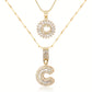 💖2 Pack - Initial Letter Pendant Necklaces